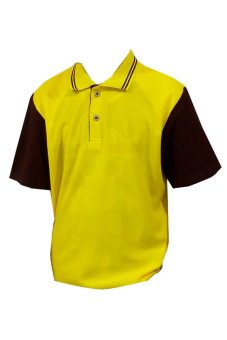 All Sport Kaos Polos Kerah PoloShirt Lengan Pendek PSPE 02.01 K 04.02 - Kuning-Cokelat