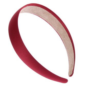 Eozy Vogue Dating Pure Color Fine Headband Summer Acrylic Lady Hard Head Band Classic Girl Hair Accessories(Red) (Intl)