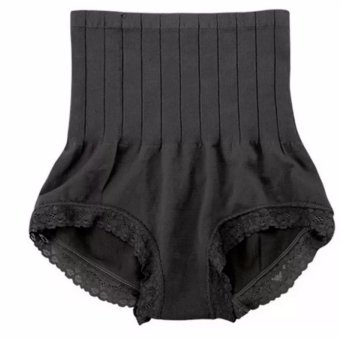 Isi 10 Pcs Munafie Celana Korset Japan Slimming Pants (All Size) - Hitam