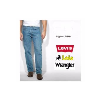 Celana Jeans Pria Regular - Bioblitz - Levis - Lois - Wrangler