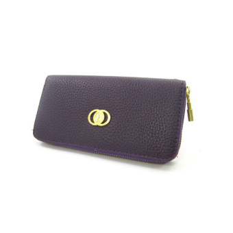 BRIGGS High Quality PU Leather Wallet Women Clutch Purse W-138 (Purple) - Intl