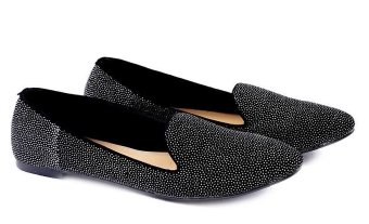 Garucci GDC 6059 Sepatu Flat Shoes Wanita (Hitam Kombinasi)