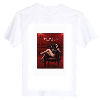 Nikita TV Show Poster Rock 2 100% Cotton O Neck Camiseta Unisex Short Sleeve T Shirt