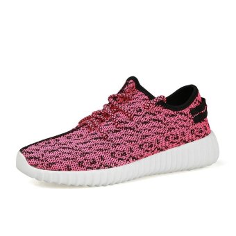 2017 Couple Mesh Sneakers Fashion Sport Men Shoes Breathable Air Mesh High Hop Slip on Casual Men/Women Trainers Breathable Comfortable Shoes(rose) - intl