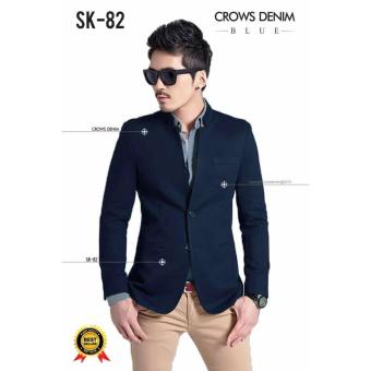 Jas Premium - Navy Skinny Fit Korea Blazer