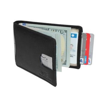 SERMAN BRANDS- RFID Blocking Bifold Slim Genuine Leather Thin Minimalist Front Pocket Wallets for Men Money Clip - Made From Full Grain Leather - intl