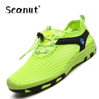 Seanut WomanSports Breathable Casual Shoes mesh low help shoes Mesh Low Help Shoes (Green) - intl