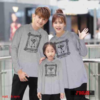 Baju Hoodie Family Couple / Kaos Pasangan Keluarga Lengan Panjang