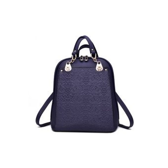 AMG Quality Assurance Backpack New Best New Trends Retro Flower Spring AndSummer Student Bag Fashion Leisure Handbag (Blue) - intl