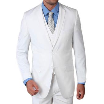 Gallery Fashion - Satu stell jas prewedding warna putih / white ( jas + rompi + celana ) - 55