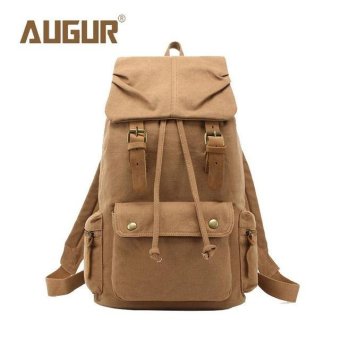 AUGUR Multi-functional Canvas Dual Shoulder Bags Backpack for Travel School Bag - intl
