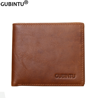 Genuine Leather Wallet for Men Brand Wallet Men Luxury Brand Wallets Credit Card Holder for Money G366 - intl