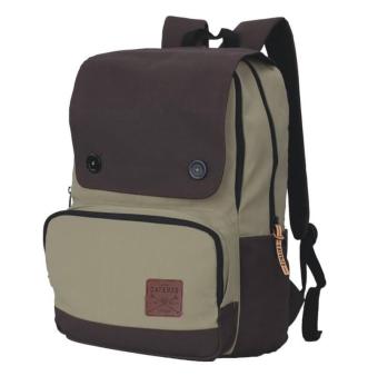 Catenzo |Jual Tas Ransel Laptop / Backpack Casual Unisex Pria Wanita - YD 029 | Bahan : CANVAS | Warna : COKLAT