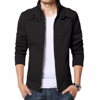 Jaket Jas - Jacket Pria Casual New Korean Style - Hitam