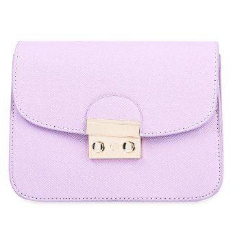 S&L Guapabien Fashion Women Cross-grain Diagonal Packet Shoulder Messenger Handbag Bag (Color:Purple) - intl