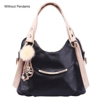 360DSC Sweet Womens PU Leather Handbag Tote Bag Crossbody Bag Shoulder Bag - Black