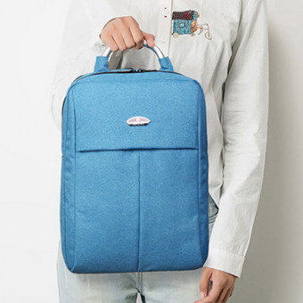 QQ Simple business Backpack Light blue - intl