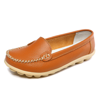 LCFU764 Women's Colourful Loafers(orange)