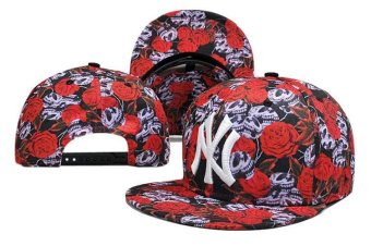 New York Yankees Men's Baseball Sports Hats Women's Snapback Caps Fashion MLB Sun Beat-Boy Summer Ladies Beat-Boy Cotton Red - intl