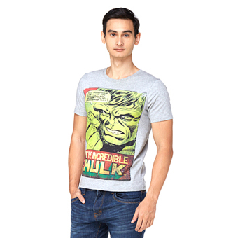 Marvel The Incredible Hulk Shortsleeve T-Shirt Misty Grey