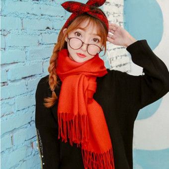 4ever 1pcs Fashion Women Winter Wool Scarf and Thick Shawls (Orange) - intl