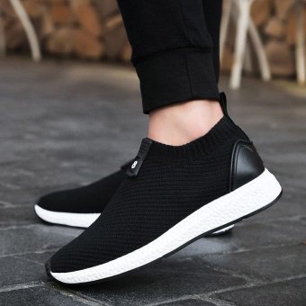 ZORO Athletic Men Sneakers Summer Breathable Mesh Sport Shoes For Men Outdoor Light Running Shoes (Black) - intl