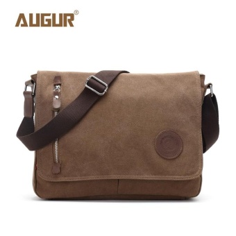 SNG-store Premium Quality Bags AUGUR Canvas Messenger Bag Vintage MultiFunction Crossbody Bags (Coffee) - intl