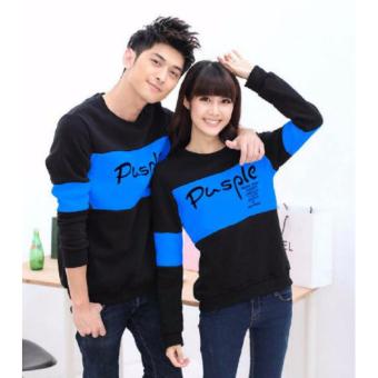 Couple Store - Sweater Couple Pusple Turkis Hitam