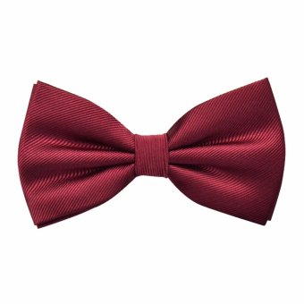 2017 New Men's Wedding Party Red Bow Tie Luxury Butterfly Cravat Silk Adjustable Business Bowties Gift Box 1013 (Red) - intl