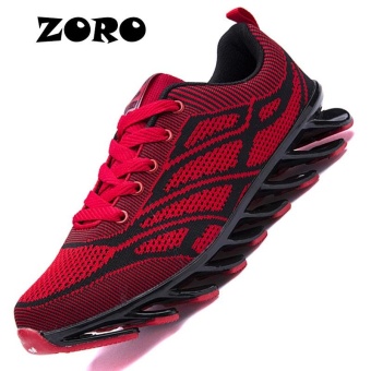 ZORO Spring Men's 2017 Running Shoes Outdoor Antiskid Jogging Tourism Walking Athletic Shoes Unique Trend Sports Shoes (Red) - intl