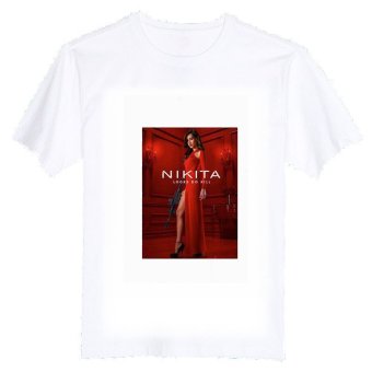 Nikita TV Show Poster Rock 100% Cotton O Neck Camiseta Unisex Short Sleeve T Shirt