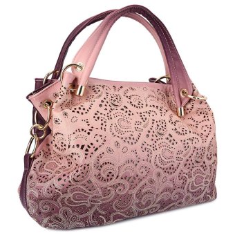 S&L Guapabien Chic Hollow Print Accessories Decoration Hand Bag for Ladies (Color:Pink) - intl
