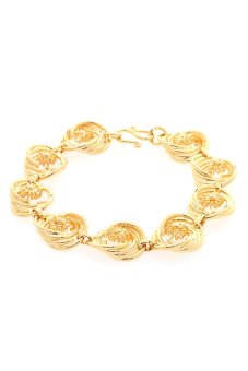 1901 Jewelry Swirl Bracelet - Gelang Wanita - Gold