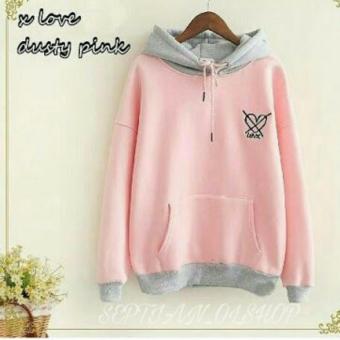 SR Cloth Jaket Sweater Korea X Love [Pink]