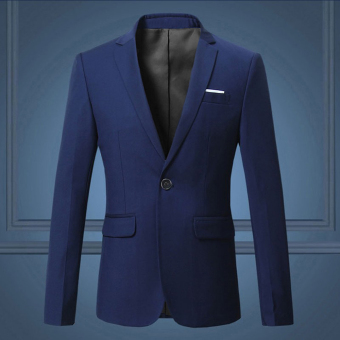 Jaket Pria - Blazer Pria Tuxedo Stylist - Blue