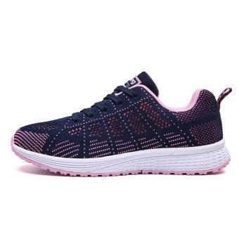 Women Fashion Mesh Sneakers Light Running Comfortable Shoes For Women Sports Athletic Sneaker Mesh Training Outdoor Workout Lightweight Shoes(purple) - intl