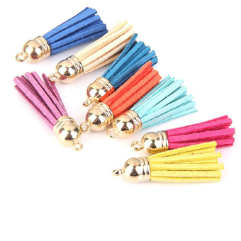 12Pcs Velvet Tassel Pendant Charms for Bag Key Chain Craft 4.3cm Colorful - intl