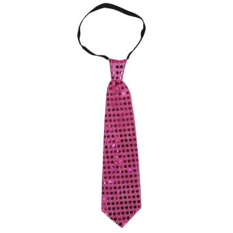 JNTworld LED Ties Illuminated Necktie Blinking Flash Ties Performance Ties Party Accessories(Rose-carmine) - intl