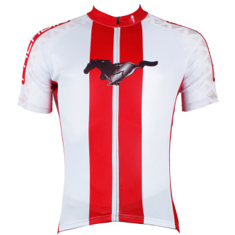 Men's Team Cycling Jersey Road Bike Bicycle Wear Racing Top Cycle Clothing White - INTL