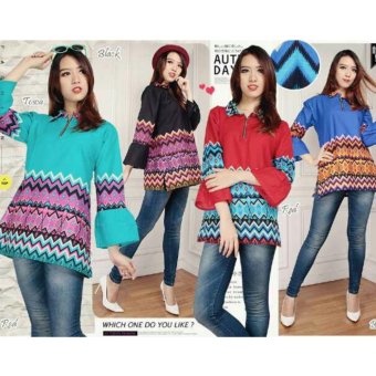 Kelebihan Kekurangan 168 Collection Atasan Blouse Jouline Kemeja Source · Harga Terbaru SB Collection Atasan Lidya Blouse Tunik Biru