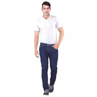 Inficlo Celana Jeans Pria/jeans best seller/celana pria/fashion pria SSPx628 Biru Tua