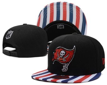 NFL Women's Snapback Hats Fashion Tampa Bay Buccaneers Men's Sports Caps Simple Summer Adjustable New Style Sports Beat-Boy Black - intl