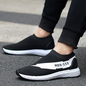 ZORO 2017 Running Shoes Men Breathable Sneakers Slip-on Free Run Sports Fitness Walking Shoes (Black) - intl