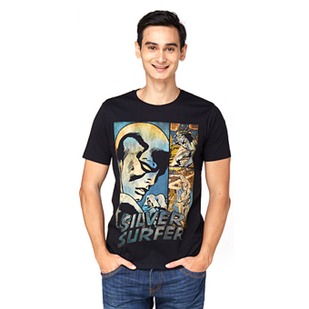 Marvel Extrime Silver Surfer Shortsleeve T-Shirt Black