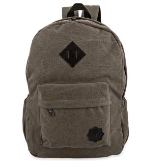 S&L Fashion Vintage Backpack Rucksack Laptop Shoulder Travel Camping Bag (Color:Coffee) - intl