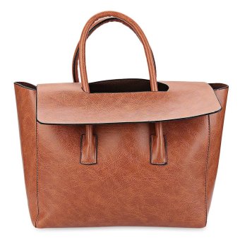 S&L Guapabien Wing Pattern Solid Color Handbag Tote Shoulder Messenger Crossbody Bag for Ladies (Color:Brown) - intl
