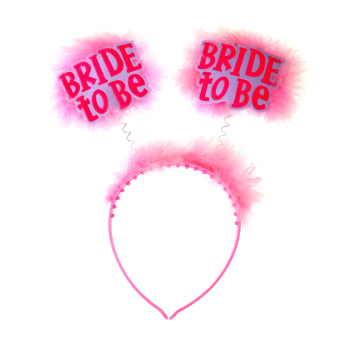 MagiDeal Bride to Be Faux Fur Ear Head Hoop Hair Clasp Hoop for Single Party Club - intl