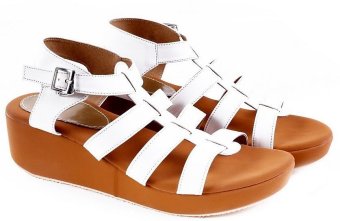 Garucci GRR 5170 Sandal Wedges Wanita - Synthetic - Nyaman (Putih)