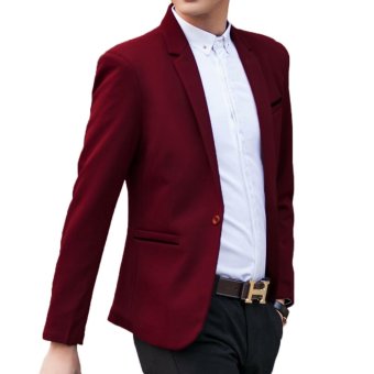 Jaket Jas - Jas Pria New Korean Style - Merah