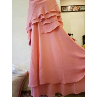 Baju Wanita Original Dress Gamis Wolfice PINK DS
